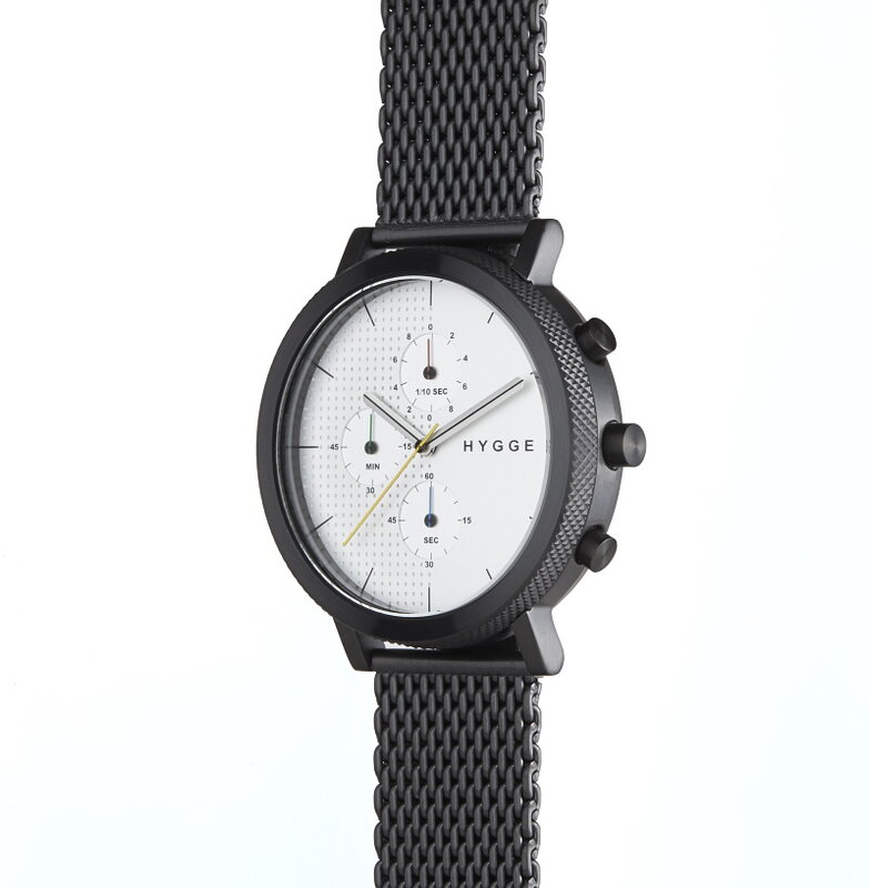 Hygge 2204 Black / Silver MSM2204BC(CH) Chronograph Horlogewatch.nl