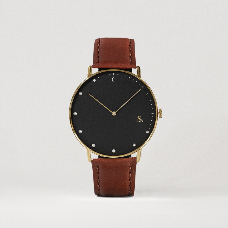 Sandell Bright Night Brown Leather Horlogewatch.nl