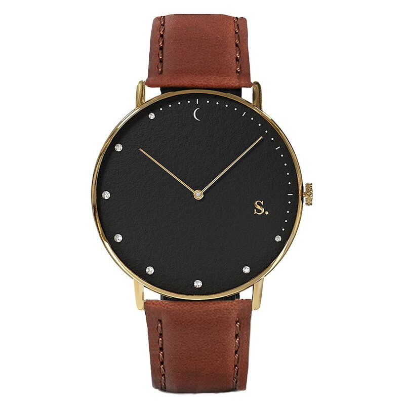 Sandell Bright Night Brown Leather Horlogewatch.nl