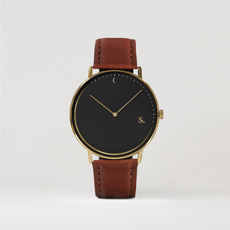 Sandell Night Signature - Brown Leather Horlogewatch.nl