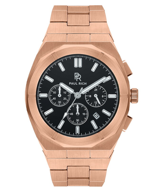 Paul Rich Motorsport Rose Gold Steel Chrono Horlogewatch.nl