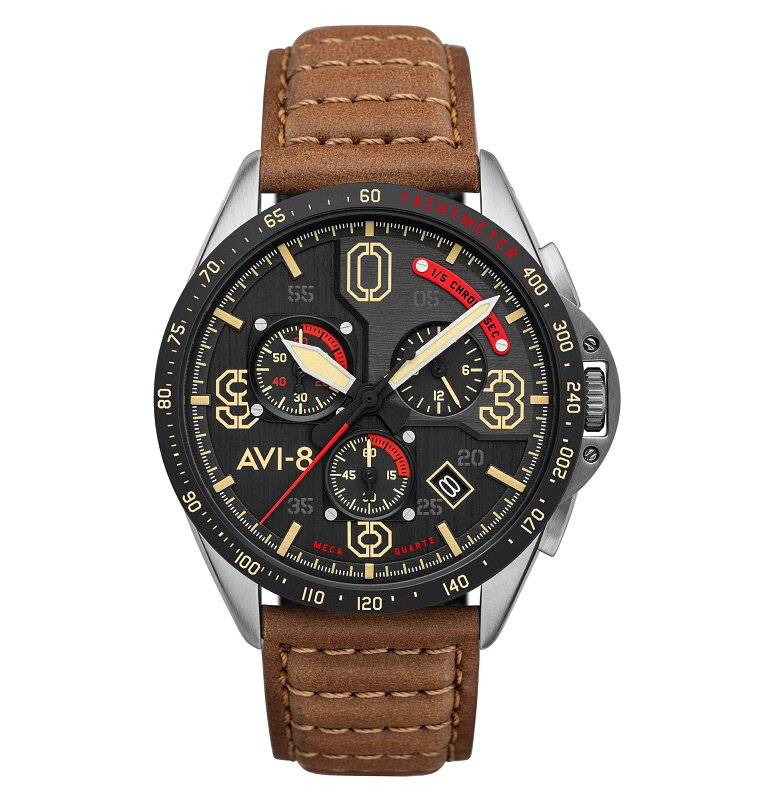 AVI-8 P-51 Mustang Blakeslee AV-4077-02 Chronograph Horlogewatch.nl