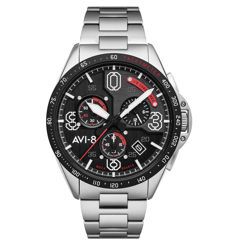 AVI-8 P-51 Mustang Blakeslee AV-4077-11 Chronograph Legion Horlogewatch.nl