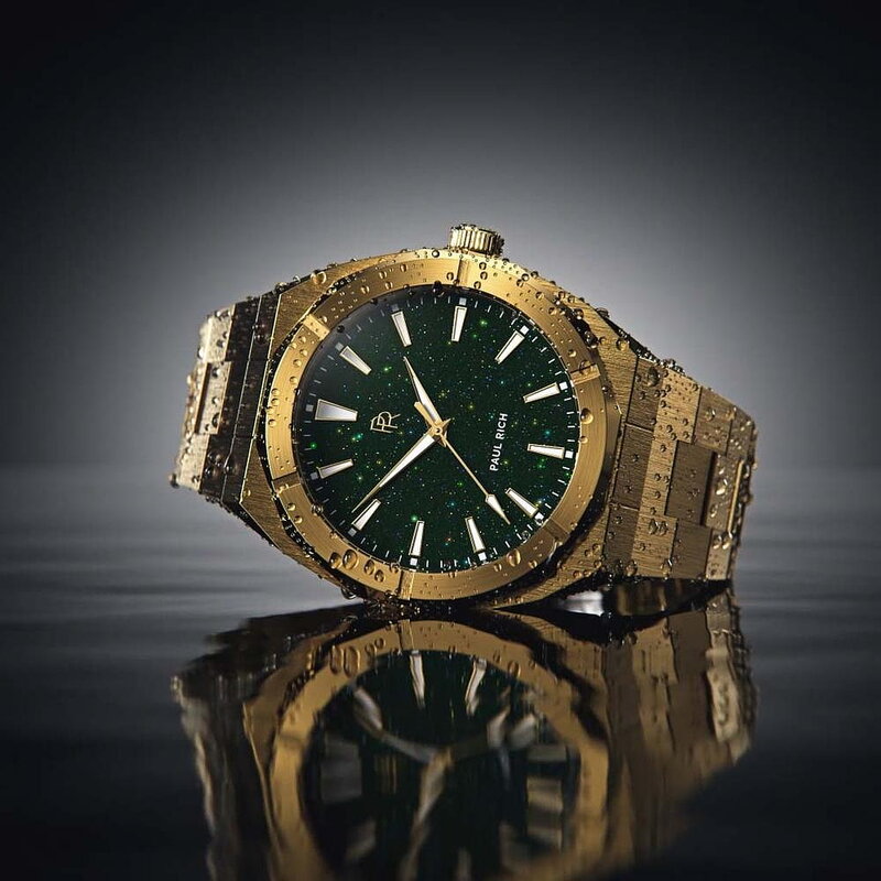 Paul Rich Star Dust Green Gold Horlogewatch.nl