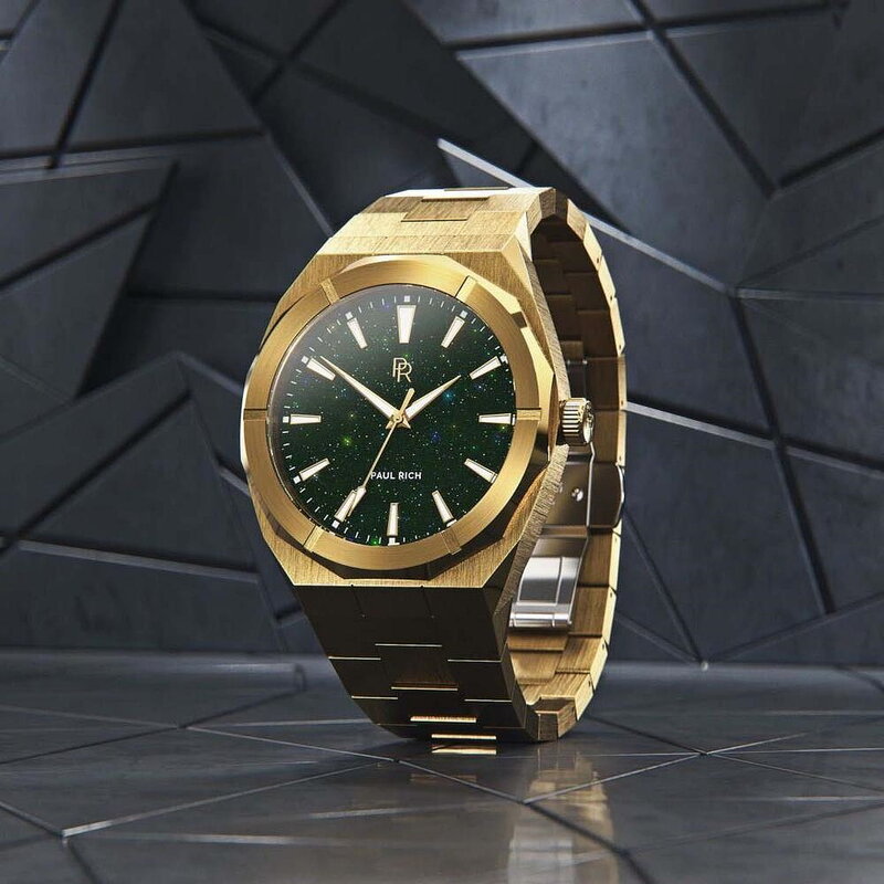 Paul Rich Star Dust Green Gold Horlogewatch.nl