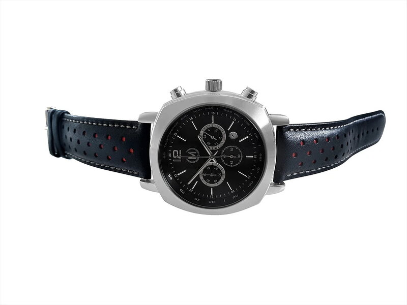 Marchand Grandsport Chronograph Black And Red Strap Horlogewatch.nl