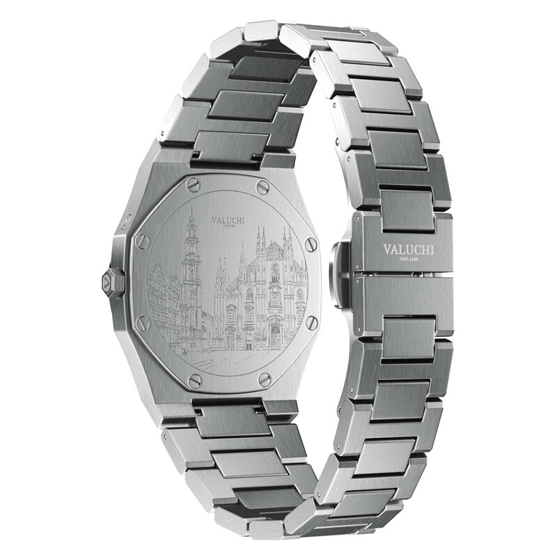 Valuchi Lunar Calendar Metal Silver Moonphase Horlogewatch.nl