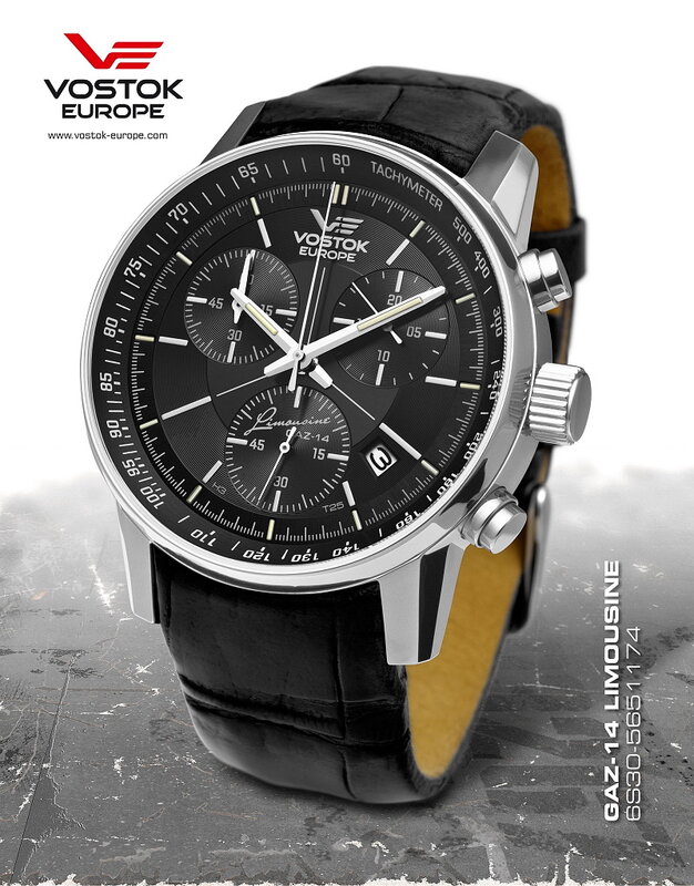 Vostok Europe GAZ 14 Limousine Grand Chrono Trigalight 6S30-5651174