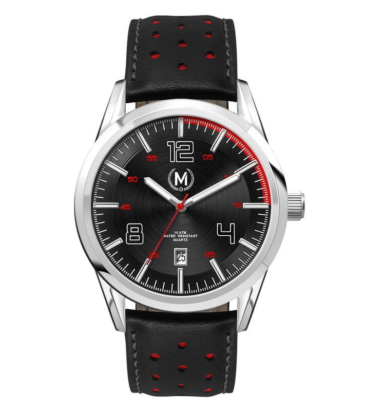 Marchand Sportline Black And Red Strap Horlogewatch.nl