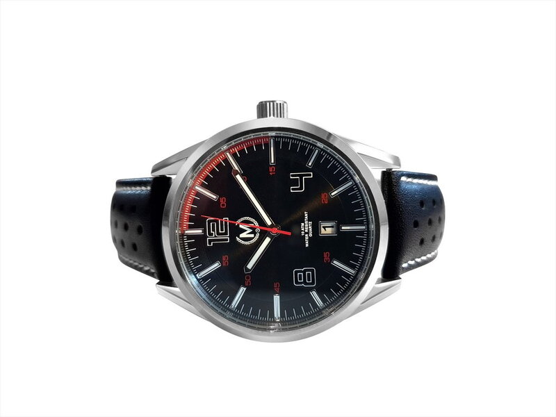 Marchand Sportline Black And Red Strap Horlogewatch.nl