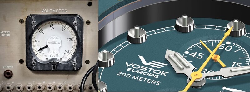 Vostok Europe SSN-571 Nuclear Submarine Chrono Titanium VK61-571H614 Horlogewatch.nl