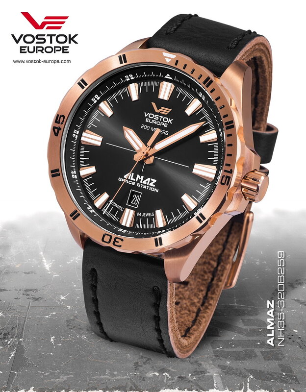 Vostok Europe Almaz Automatic NH35A-320B259 Horlogewatch.nl