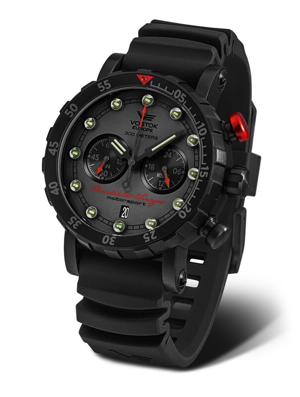 Vostok Europe Benediktas Vanagas Black Edition IV Titanium Chronograph VK64-571J431 Horlogewatch.nl