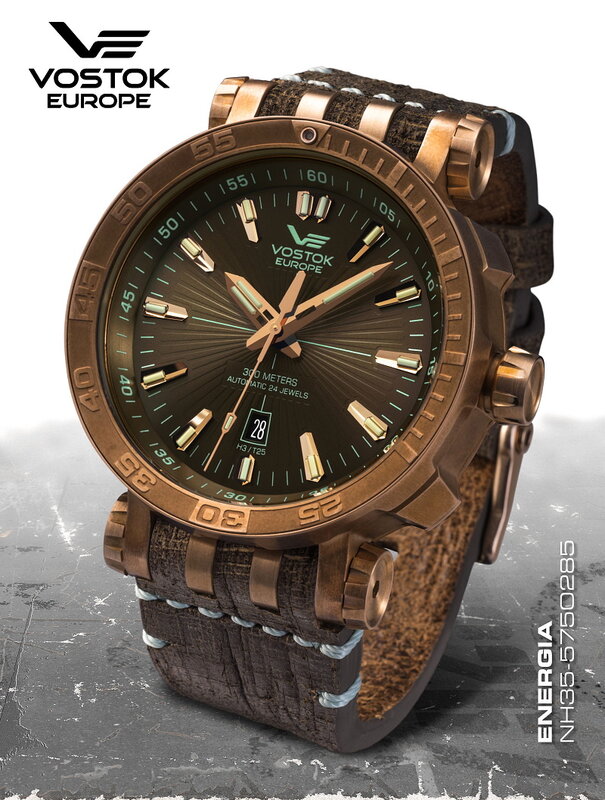 Vostok Europe Energia Rocket Bronze Automatic NH35A-575O285 Horlogewatch.nl