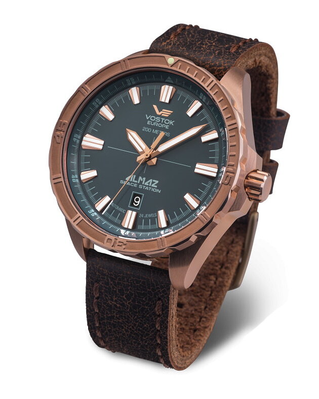 Vostok Europe Almaz Automatic Bronze NH35A-320O507 Horlogewatch.nl