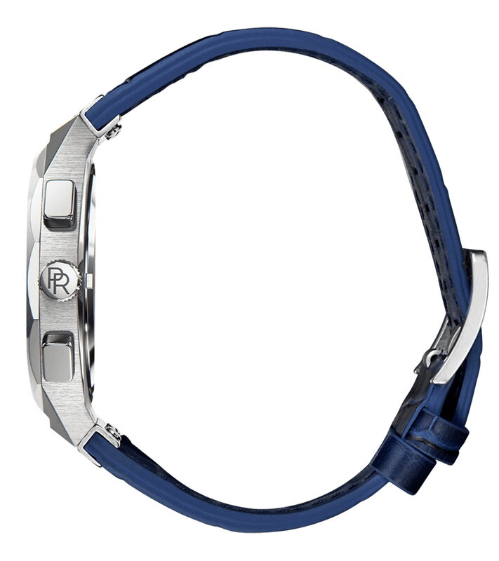 Paul Rich Motorsport Silver Blue Leather Horlogewatch.nl