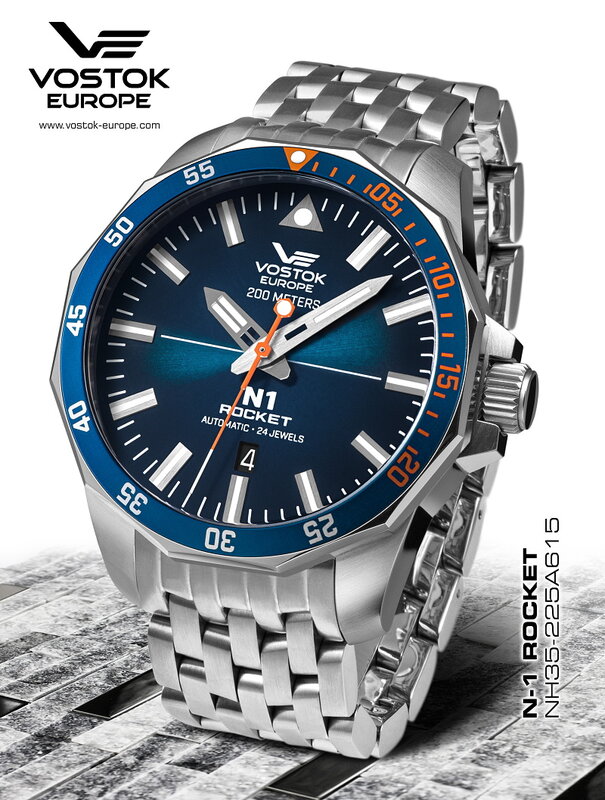 Vostok Europe Rocket N1 Automatic NH35A 225A615B Officieel dealer Horlogewatch