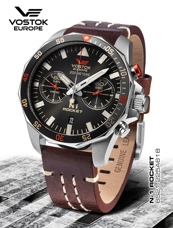 Vostok Europe Rocket N1 Chronograph 6S21-225A618 Horlogewatch.nl