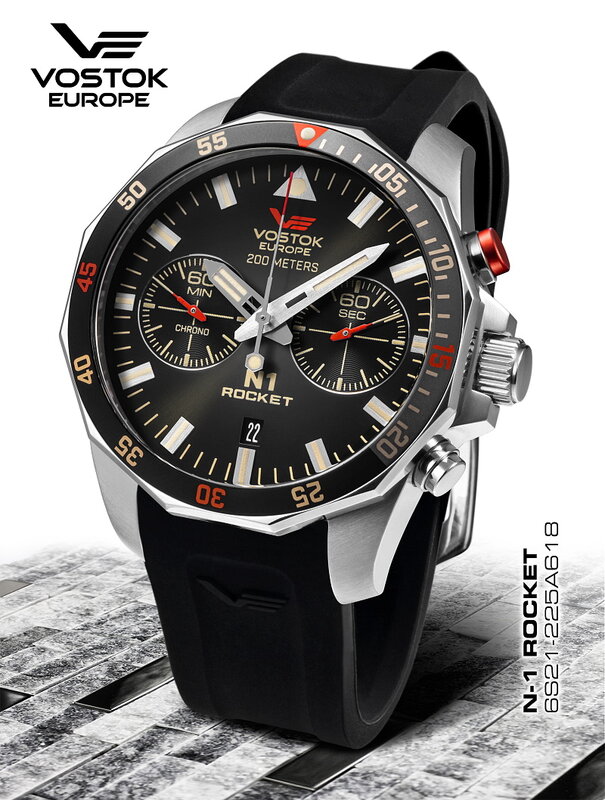 Vostok Europe Rocket N1 Chronograph 6S21-225A618 Horlogewatch.nl