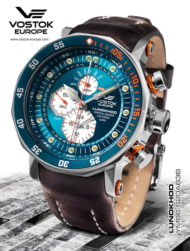 Vostok Europe Lunokhod 2 Multifunktion YM86-​620A636 Horlogewatch