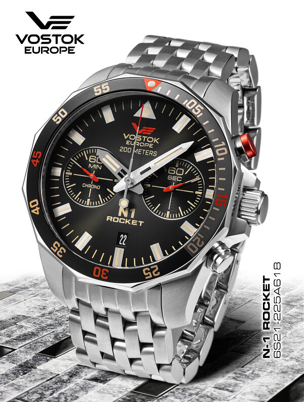 Vostok Europe Rocket N1 Chronograph 6S21-225A618B horlogewatch