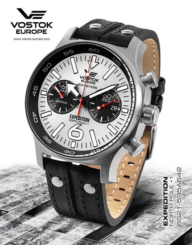 Vostok Europe Expedition North Pole 1 Chronograph 6S21-595A642 Horlogewatch.nl