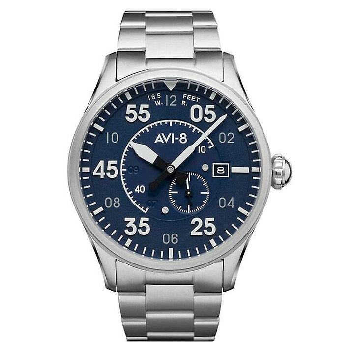 AVI-8 Spitfire Type 300 Automatic AV-4073-11 Oxford Blue Horlogewatch.nl