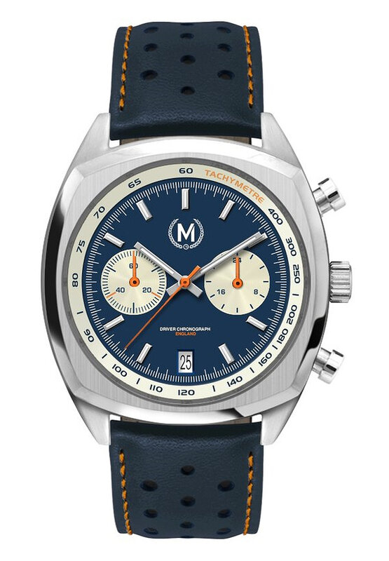 Marchand Driver Chronograph Blue Reverse Panda image link Horlogewatch