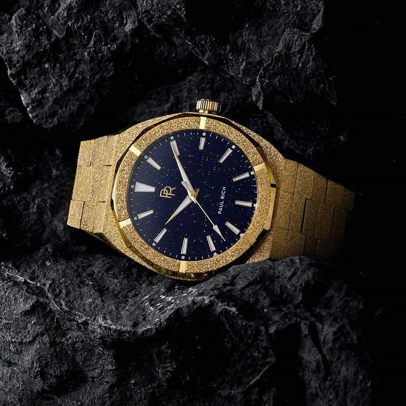 Paul Rich Frosted Star Dust Gold 42mm Horlogewatch