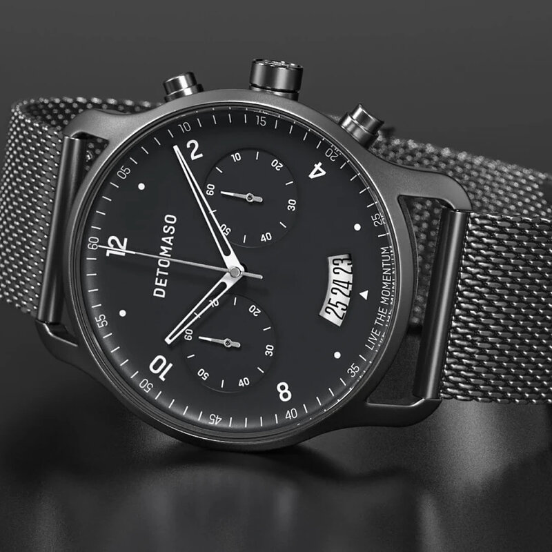 Detomaso Sorpasso Chronograph Gray D02-02-08 Horlogewatchnl