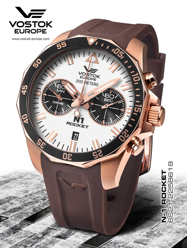 Vostok Europe Rocket N1 Chronograph 6S21-​225B619 Horlogewatchnl