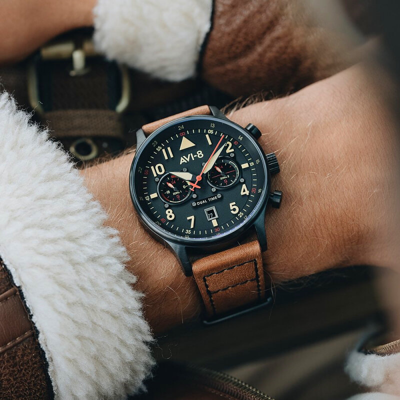 AVI-8 Hawker Hurricane AV-4088-03 Carey Dual Time Debden Horlogewatch