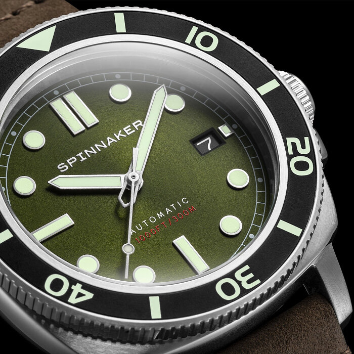 Spinnaker Hull Diver SP-5088-03 Alligator Green Horlogewatch