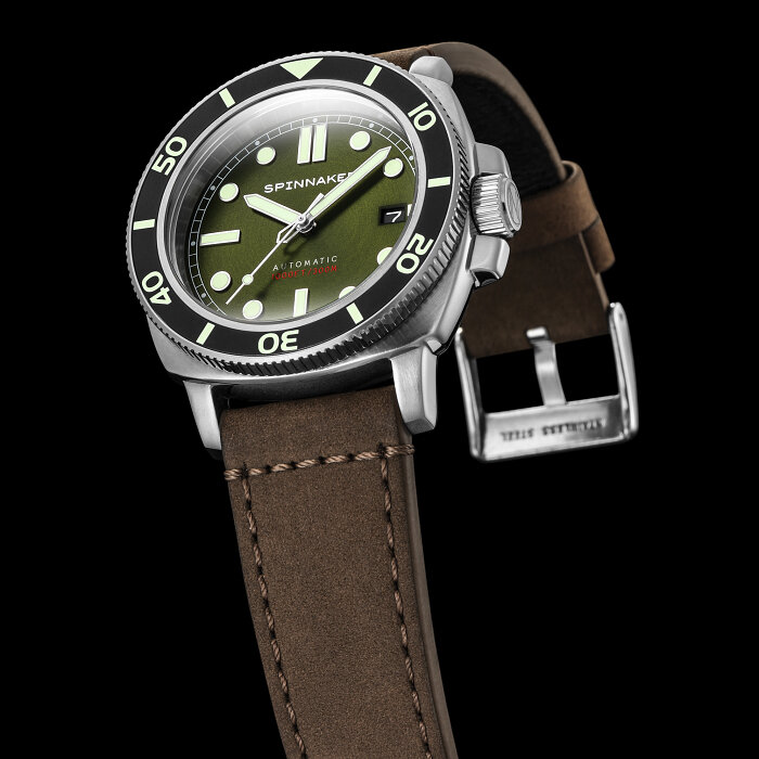 Spinnaker Hull Diver SP-5088-03 Alligator Green Horlogewatch