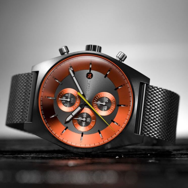 Detomaso D10 Chronograph Limited Edition Gray Orange D10-05-30 Horlogewatch