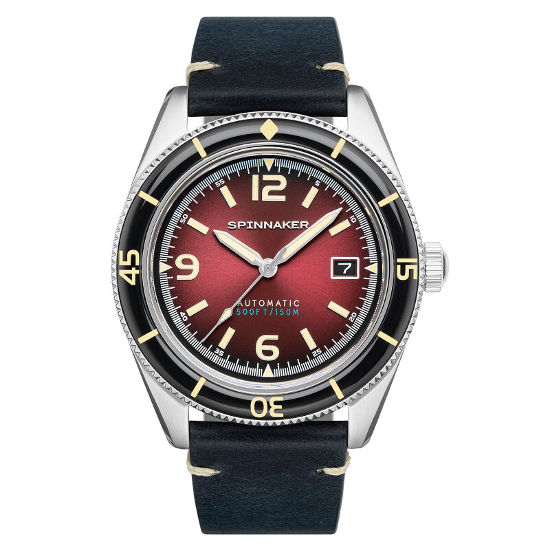 Spinnaker Fleuss SP-5055-07 Oxblood Red Horlogewatch_image_link