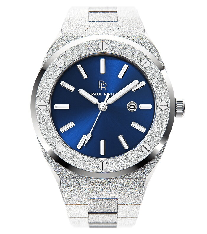 Paul Rich Frosted Barons Blue 45 mm Horlogewatch