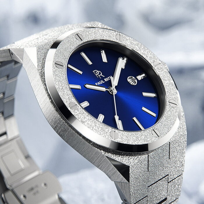 Paul Rich Frosted Barons Blue 45 mm Horlogewatch