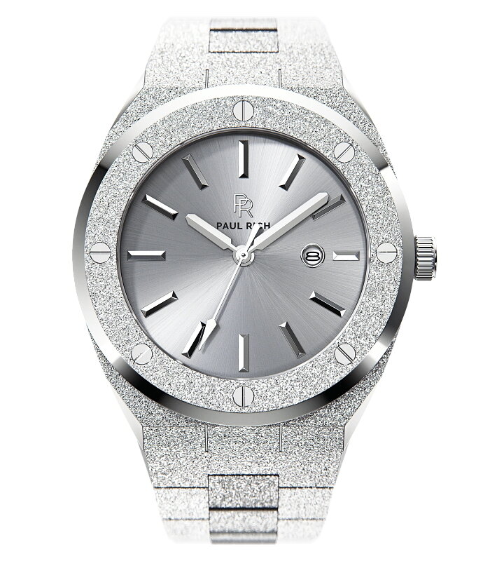 Paul Rich Frosted Apollo&#039;s Silver 45 mm Horlogewatch