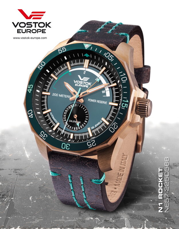 Vostok Europe Rocket N1 Automatic Power Reserve Bronze NE57-225O566 Horlogewatch