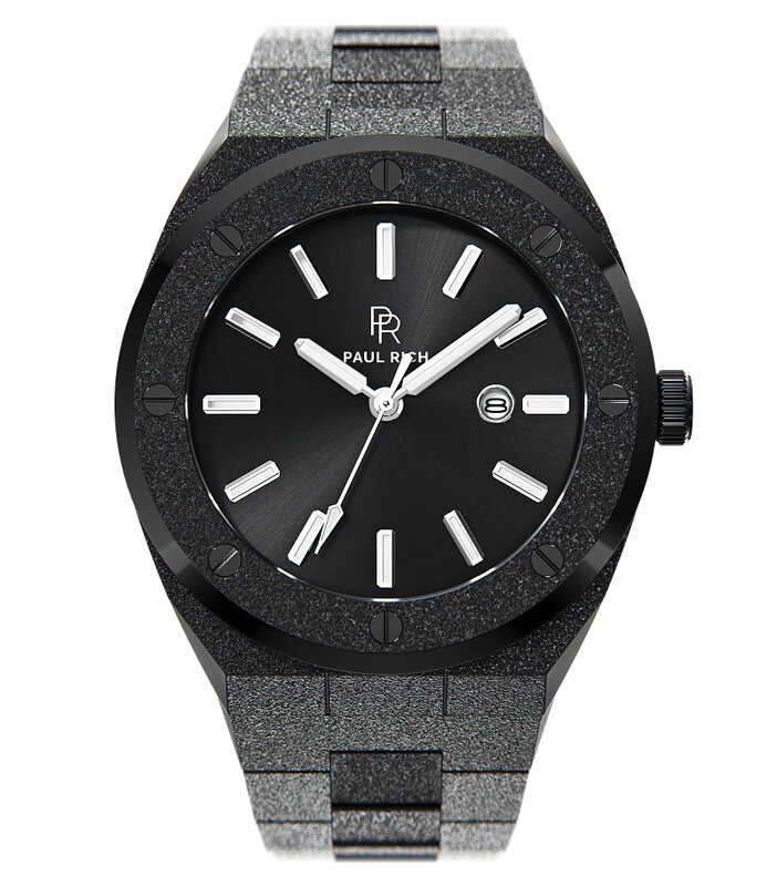 Paul Rich Frosted Barons Black 45 mm Horlogewatch