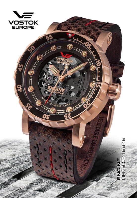 Vostok Europe Engine Skeleton Limited Edition Automatic NH72-571B648 Horlogewatch