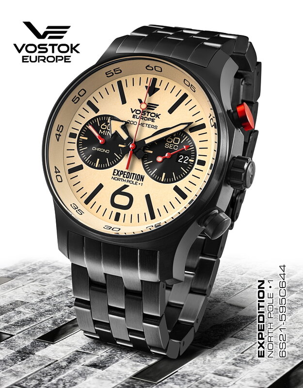 Vostok Europe Expedition North Pole 1 Chronograph 6S21-595C644B Horlogewatch