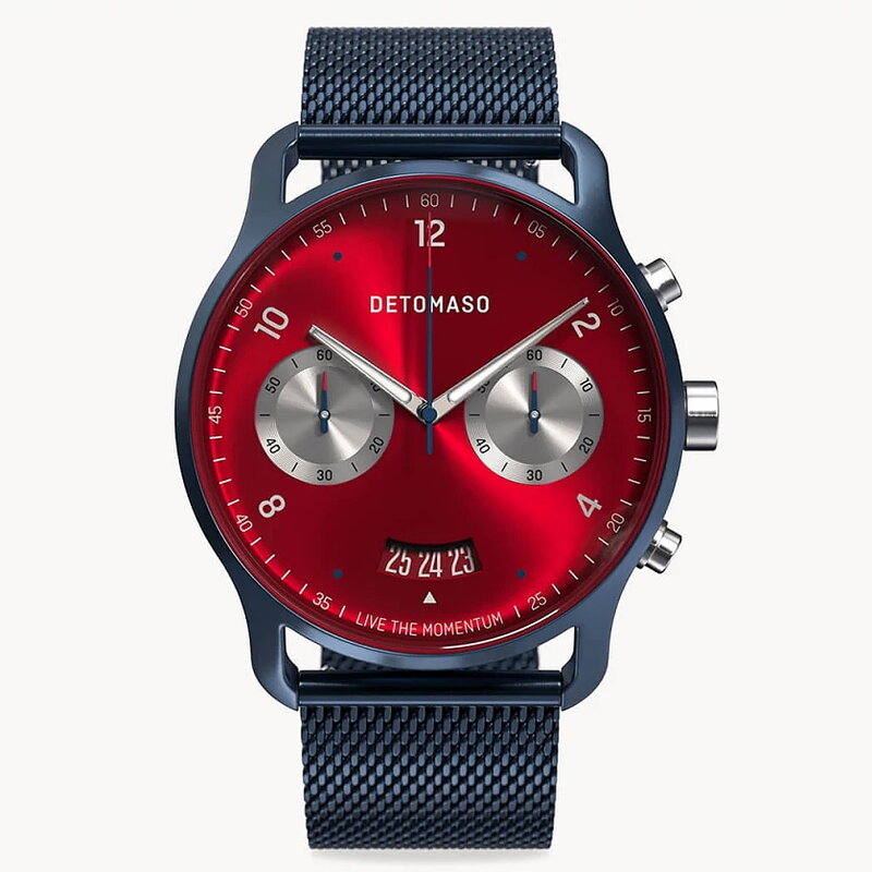 Detomaso Sorpasso Chronograph Macchina Blue D02-43-09 Horlogewatch