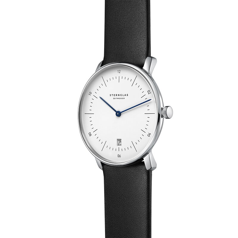 Sternglas Naos White Silver Black Strap Horlogewatch