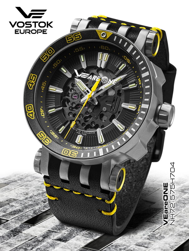 Vostok Europe VEareONE 2022 Special Edition Set D Black Yellow 575H704D Horlogewatch