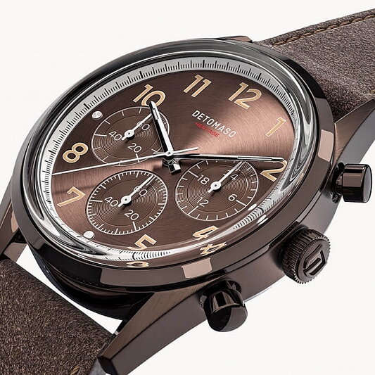 Detomaso Heritage Chronograph Espresso D12-04-63 Horlogewatch