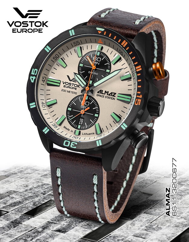 Vostok Europe Almaz Chronograph 6S11-320C677 Horlogewatch