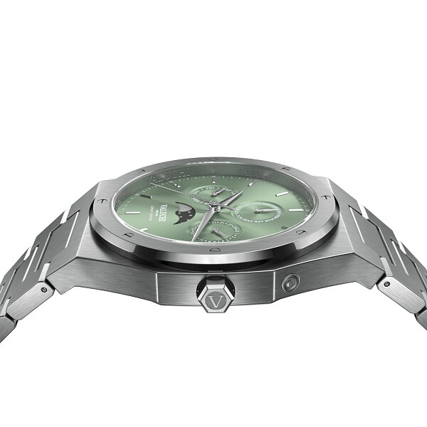 Valuchi Lunar Calendar Silver Green Horlogewatch