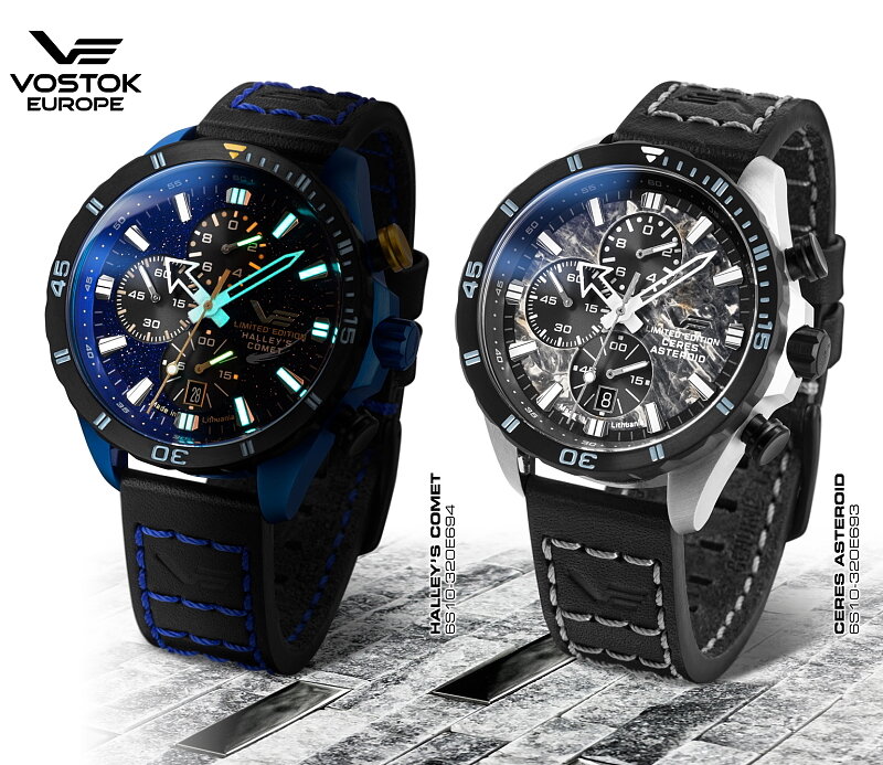 Vostok Europe Ceres Asteroid Limited Edition Chronograph 6S10-320E693 Horlogewatch